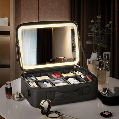 LUMIBAG™ - PREMIUM MAKEUP BAG WITH LED MIRROR