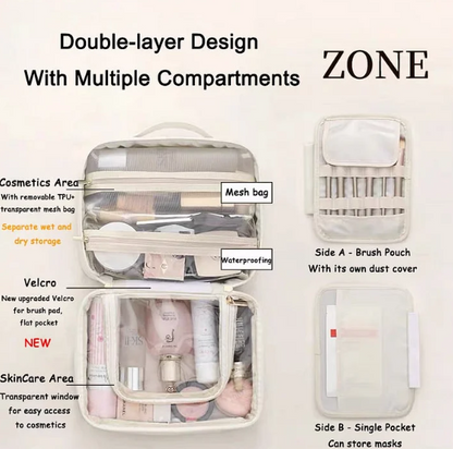 MULTI-COMPARTMENT TOILETRY COSMETICS BAG™