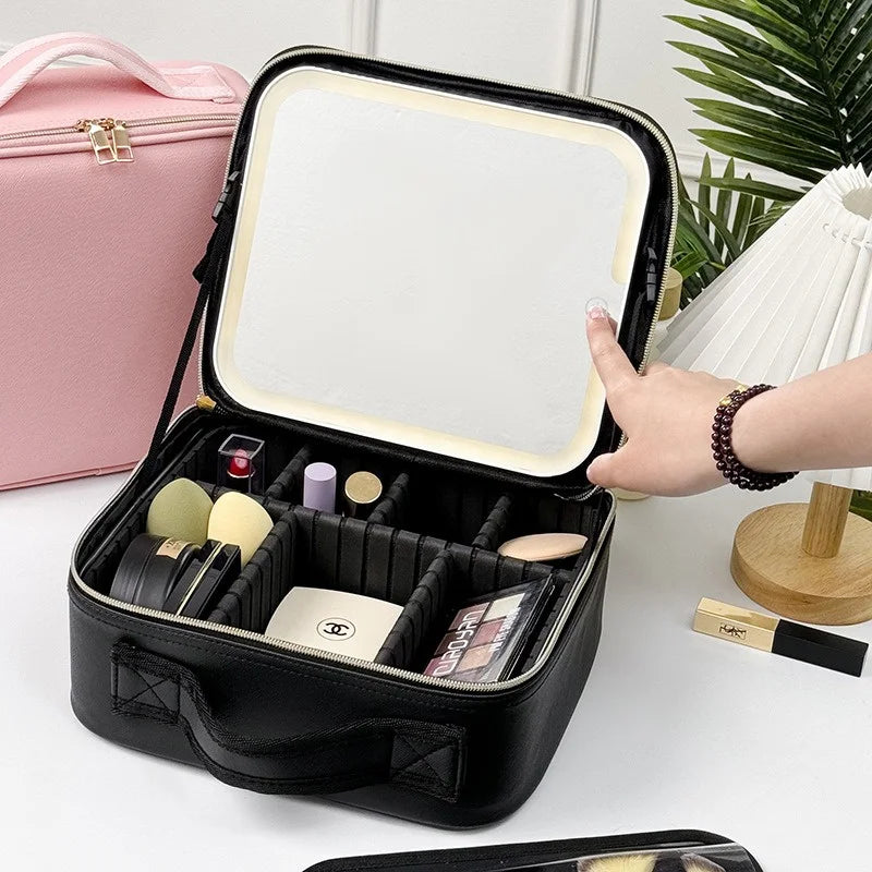 LUMIBAG™ - PREMIUM MAKEUP BAG WITH LED MIRROR