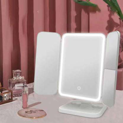 YOLLURE™ TRIFOLD MAKEUP MIRROR LED💎