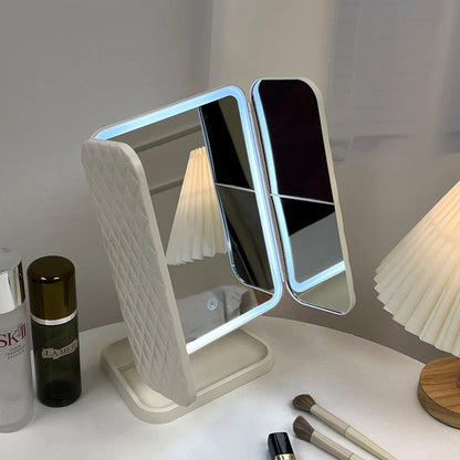 YOLLURE™ TRIFOLD MAKEUP MIRROR LED💎