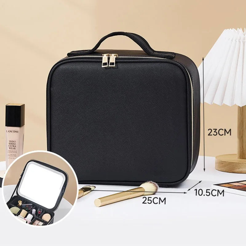 LUMIBAG™ - PREMIUM MAKEUP BAG WITH LED MIRROR